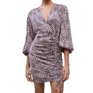Maje | Draped leopard-print dress
